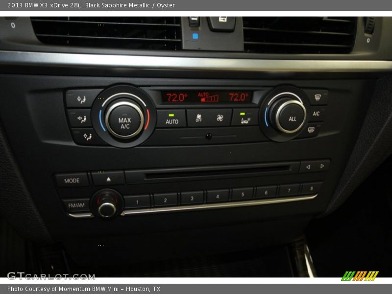 Black Sapphire Metallic / Oyster 2013 BMW X3 xDrive 28i