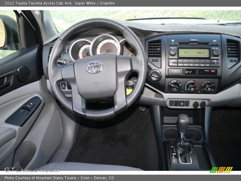 Super White / Graphite 2012 Toyota Tacoma Access Cab 4x4