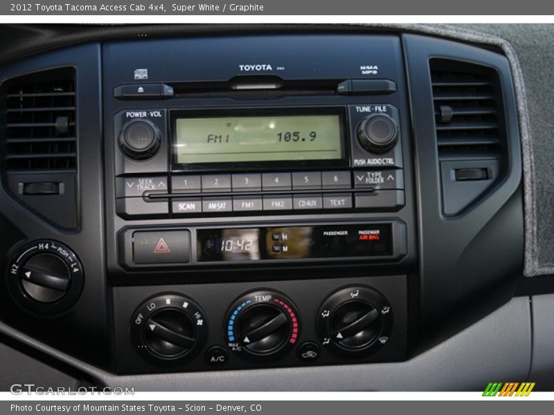 Super White / Graphite 2012 Toyota Tacoma Access Cab 4x4