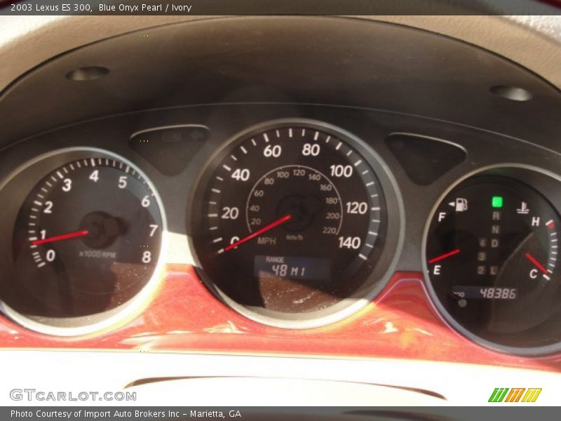 Blue Onyx Pearl / Ivory 2003 Lexus ES 300