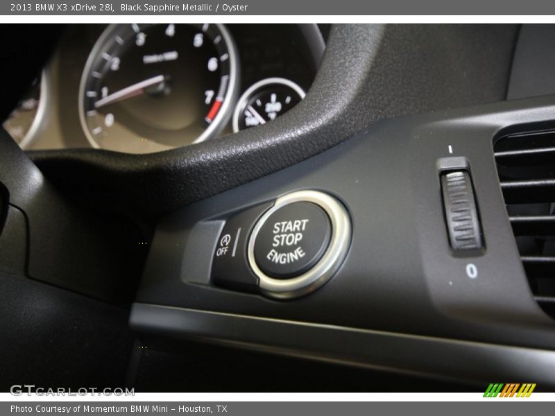 Black Sapphire Metallic / Oyster 2013 BMW X3 xDrive 28i