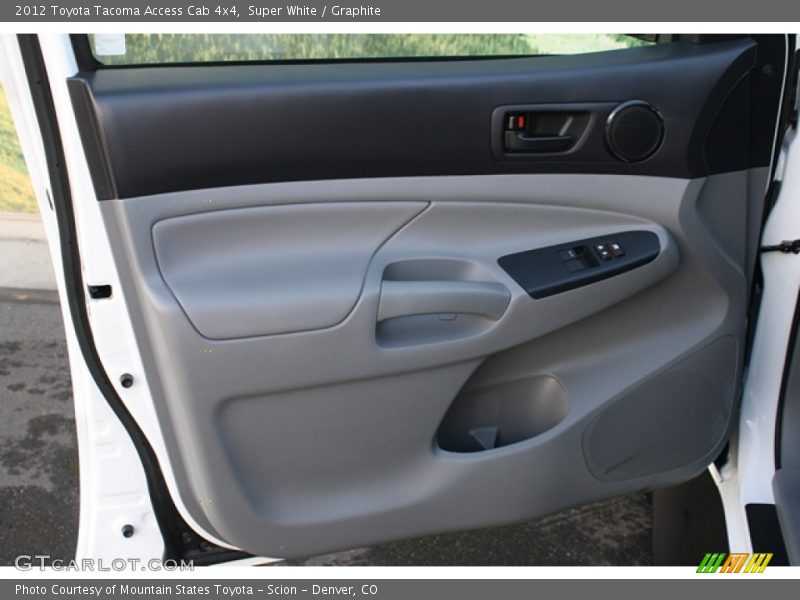 Super White / Graphite 2012 Toyota Tacoma Access Cab 4x4