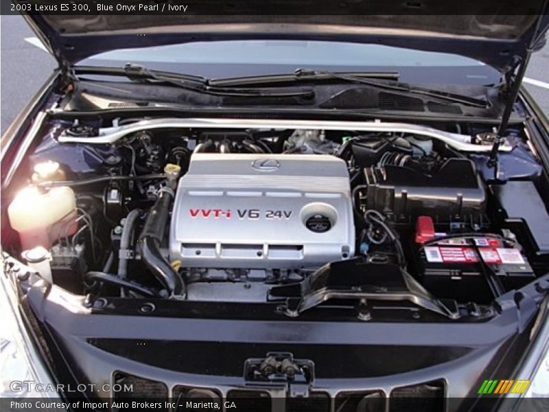 Blue Onyx Pearl / Ivory 2003 Lexus ES 300