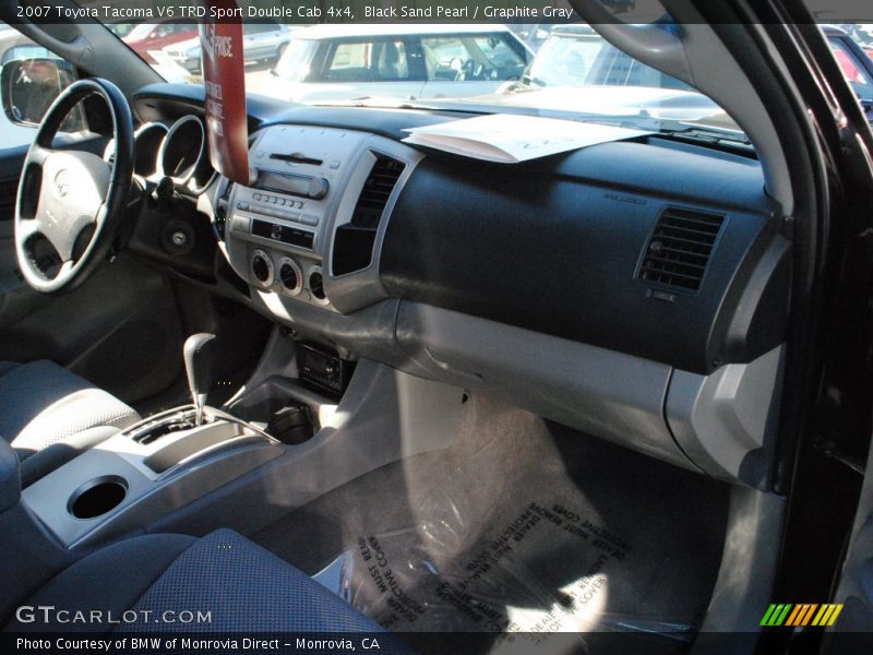 Black Sand Pearl / Graphite Gray 2007 Toyota Tacoma V6 TRD Sport Double Cab 4x4
