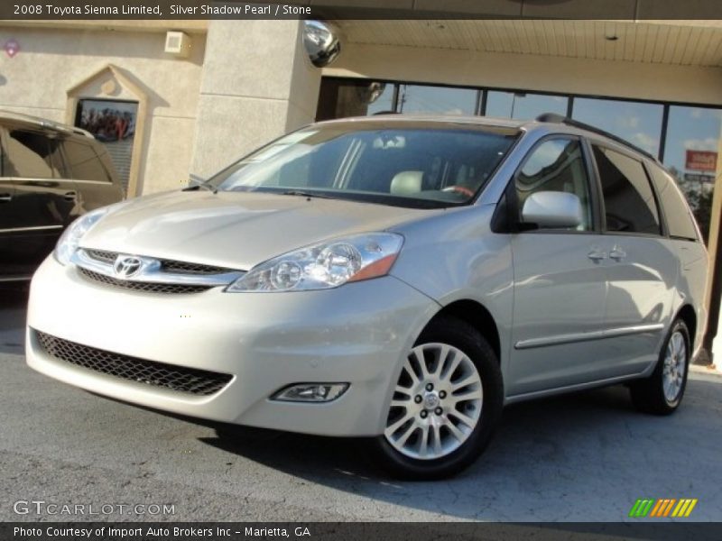 Silver Shadow Pearl / Stone 2008 Toyota Sienna Limited