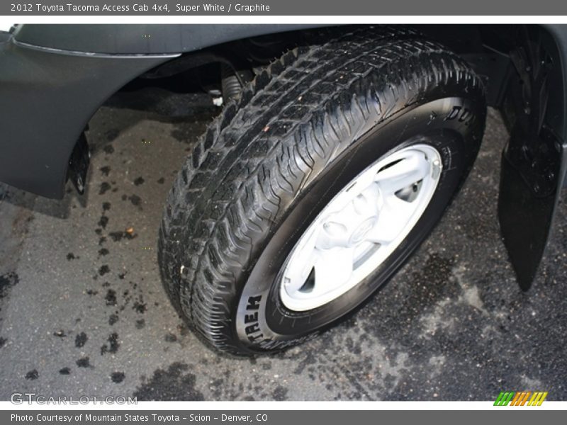Super White / Graphite 2012 Toyota Tacoma Access Cab 4x4