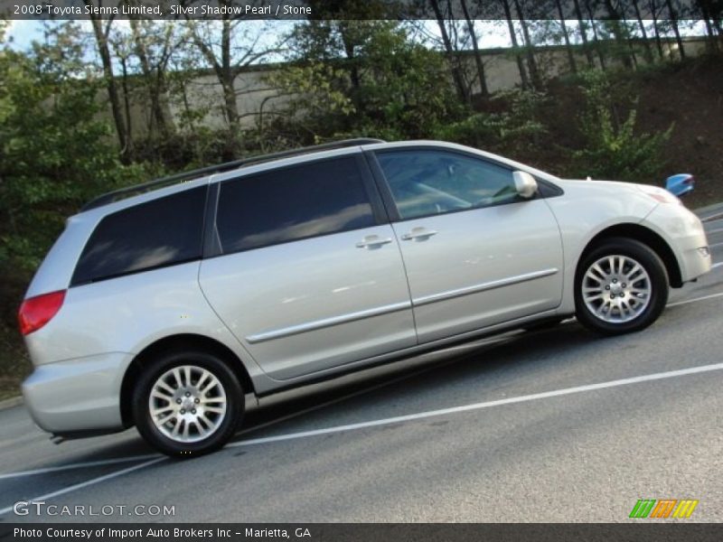 Silver Shadow Pearl / Stone 2008 Toyota Sienna Limited