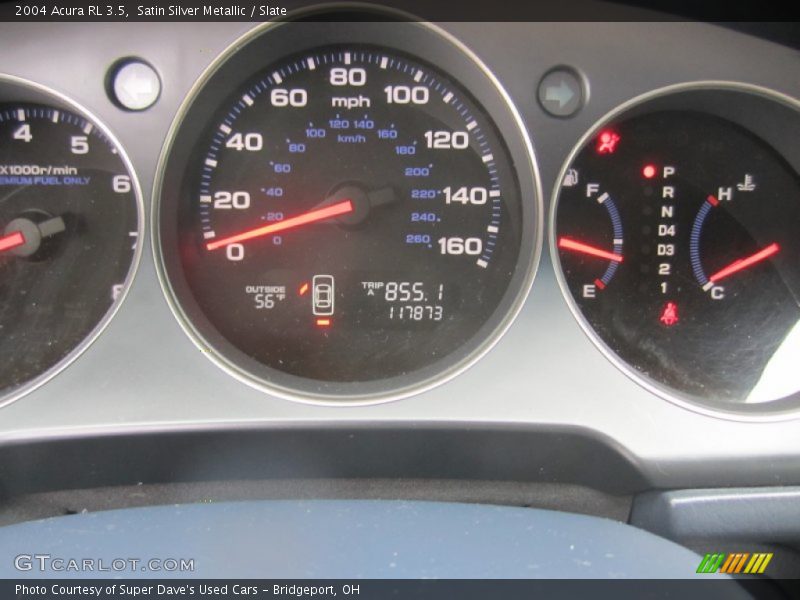 Satin Silver Metallic / Slate 2004 Acura RL 3.5
