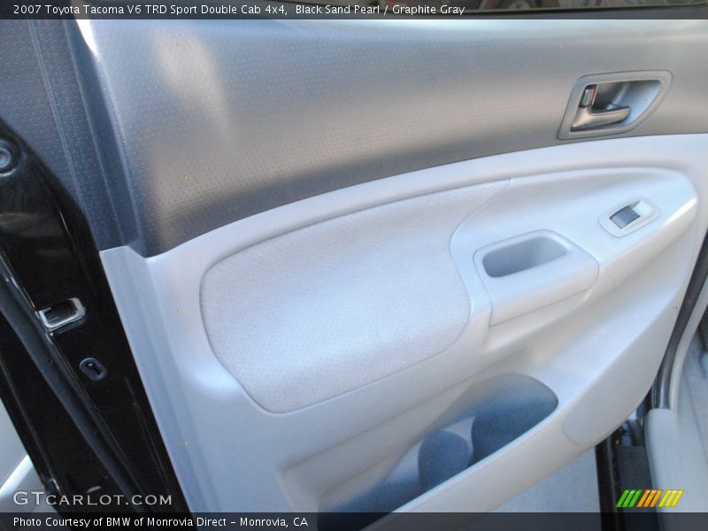 Black Sand Pearl / Graphite Gray 2007 Toyota Tacoma V6 TRD Sport Double Cab 4x4
