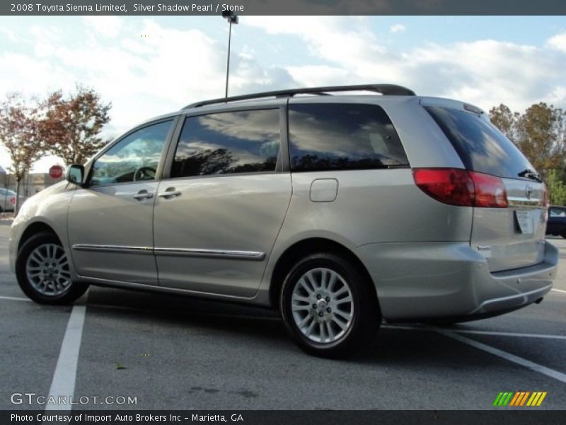 Silver Shadow Pearl / Stone 2008 Toyota Sienna Limited