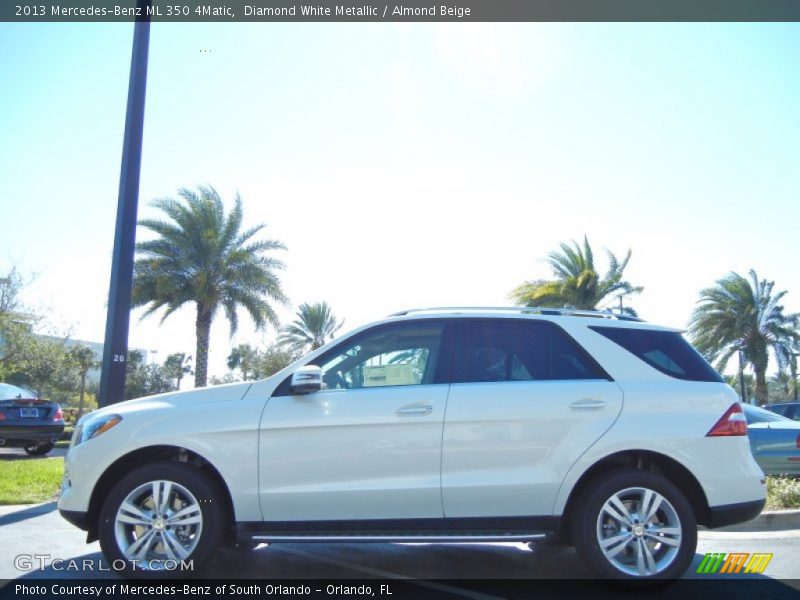 Diamond White Metallic / Almond Beige 2013 Mercedes-Benz ML 350 4Matic