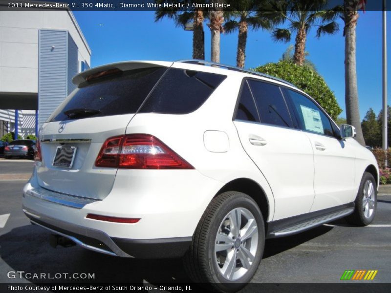 Diamond White Metallic / Almond Beige 2013 Mercedes-Benz ML 350 4Matic