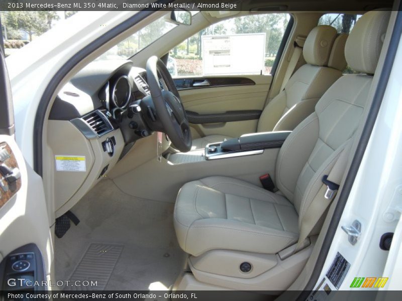Diamond White Metallic / Almond Beige 2013 Mercedes-Benz ML 350 4Matic