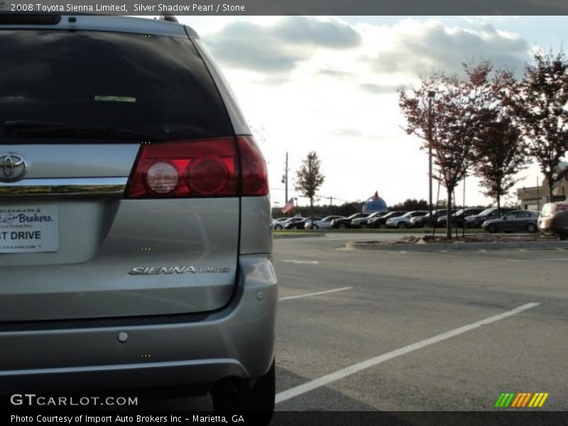 Silver Shadow Pearl / Stone 2008 Toyota Sienna Limited