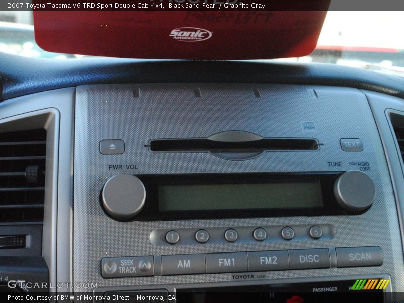 Black Sand Pearl / Graphite Gray 2007 Toyota Tacoma V6 TRD Sport Double Cab 4x4