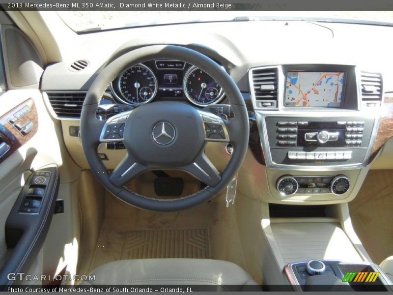 Diamond White Metallic / Almond Beige 2013 Mercedes-Benz ML 350 4Matic