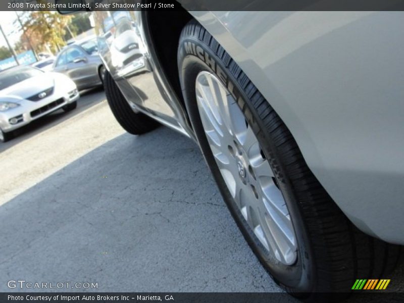 Silver Shadow Pearl / Stone 2008 Toyota Sienna Limited