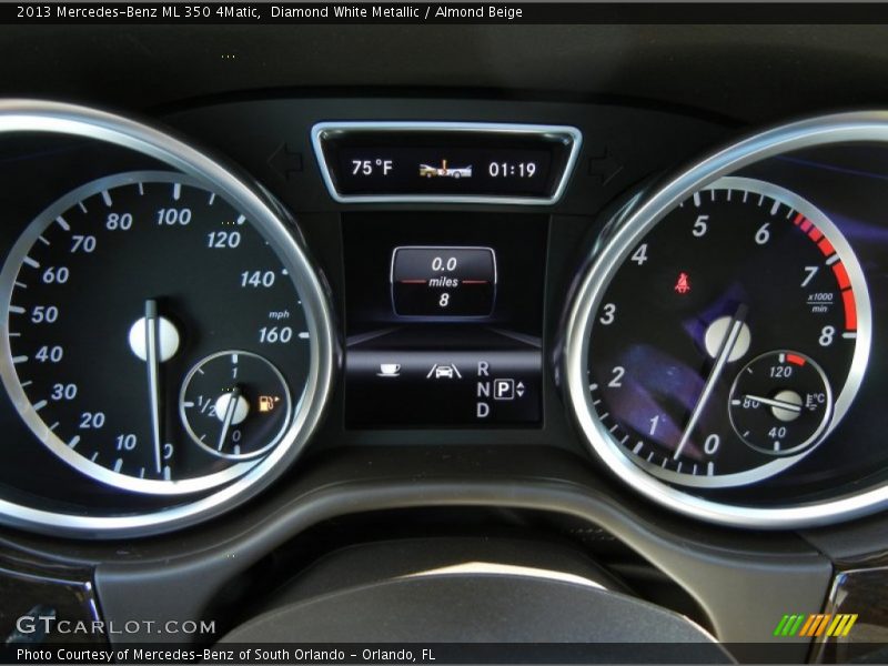 Diamond White Metallic / Almond Beige 2013 Mercedes-Benz ML 350 4Matic