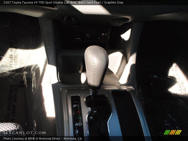 Black Sand Pearl / Graphite Gray 2007 Toyota Tacoma V6 TRD Sport Double Cab 4x4