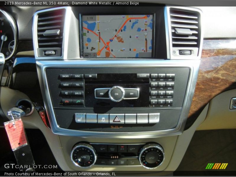Diamond White Metallic / Almond Beige 2013 Mercedes-Benz ML 350 4Matic