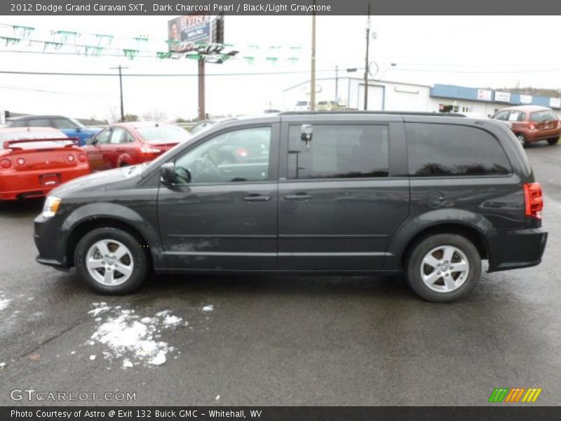 Dark Charcoal Pearl / Black/Light Graystone 2012 Dodge Grand Caravan SXT