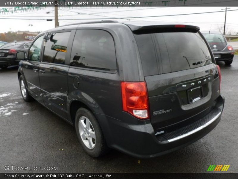 Dark Charcoal Pearl / Black/Light Graystone 2012 Dodge Grand Caravan SXT