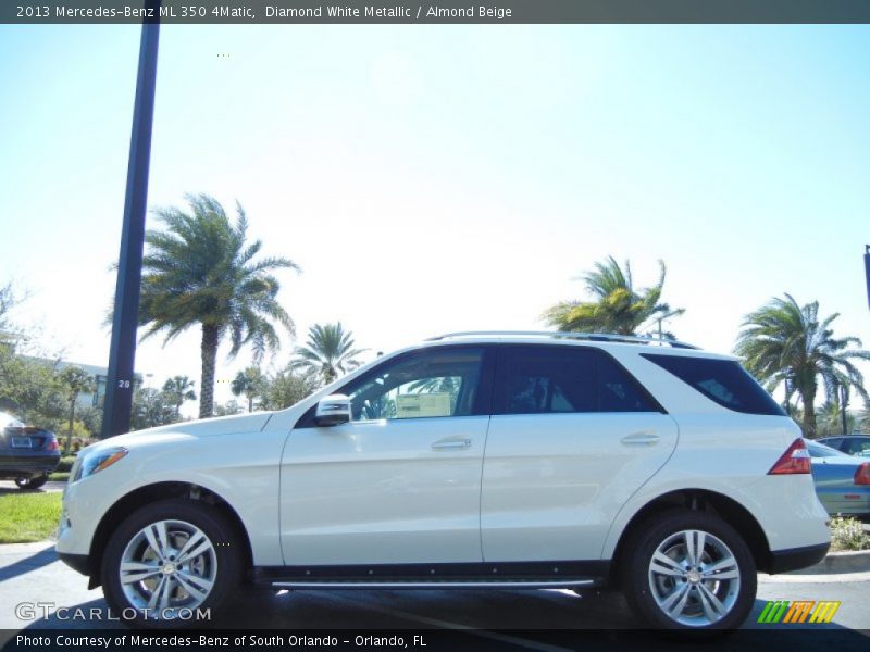 Diamond White Metallic / Almond Beige 2013 Mercedes-Benz ML 350 4Matic