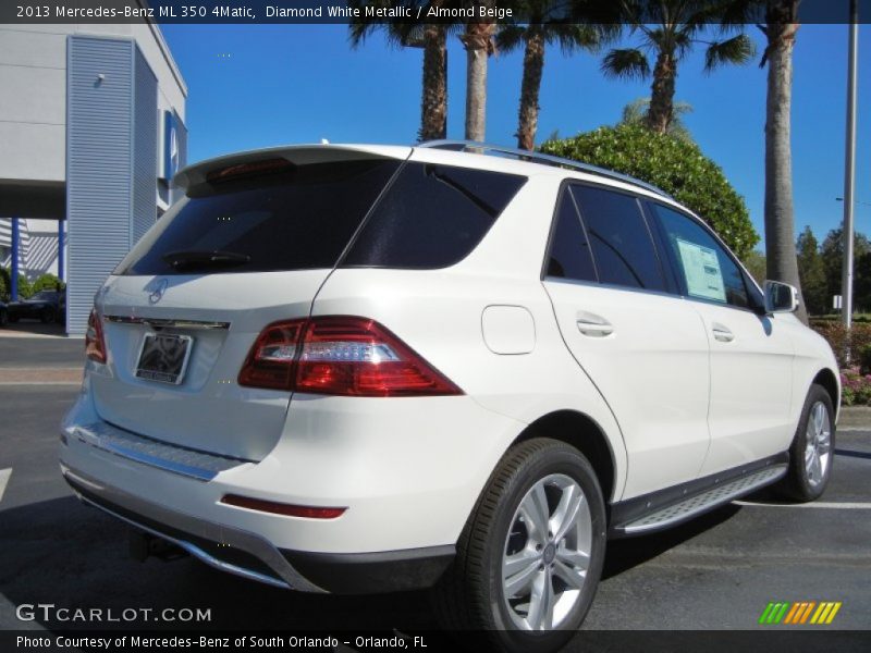 Diamond White Metallic / Almond Beige 2013 Mercedes-Benz ML 350 4Matic