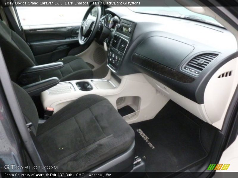 Dark Charcoal Pearl / Black/Light Graystone 2012 Dodge Grand Caravan SXT