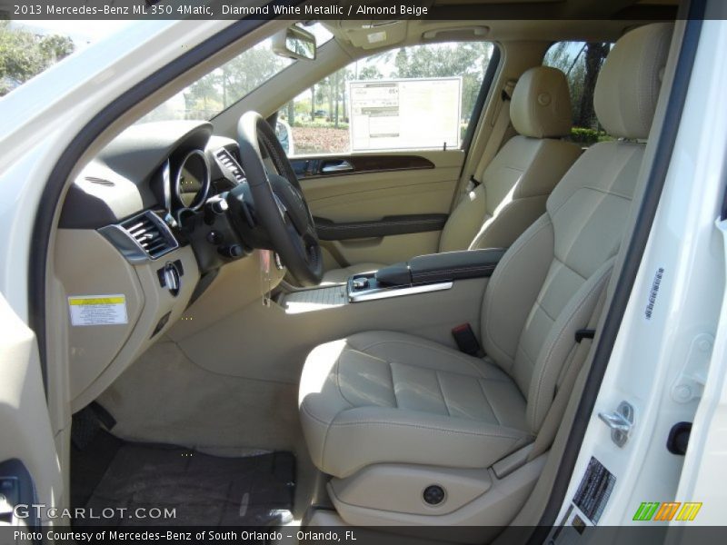 Diamond White Metallic / Almond Beige 2013 Mercedes-Benz ML 350 4Matic