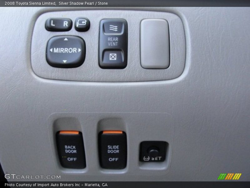 Controls of 2008 Sienna Limited