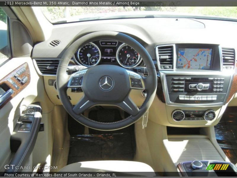Diamond White Metallic / Almond Beige 2013 Mercedes-Benz ML 350 4Matic