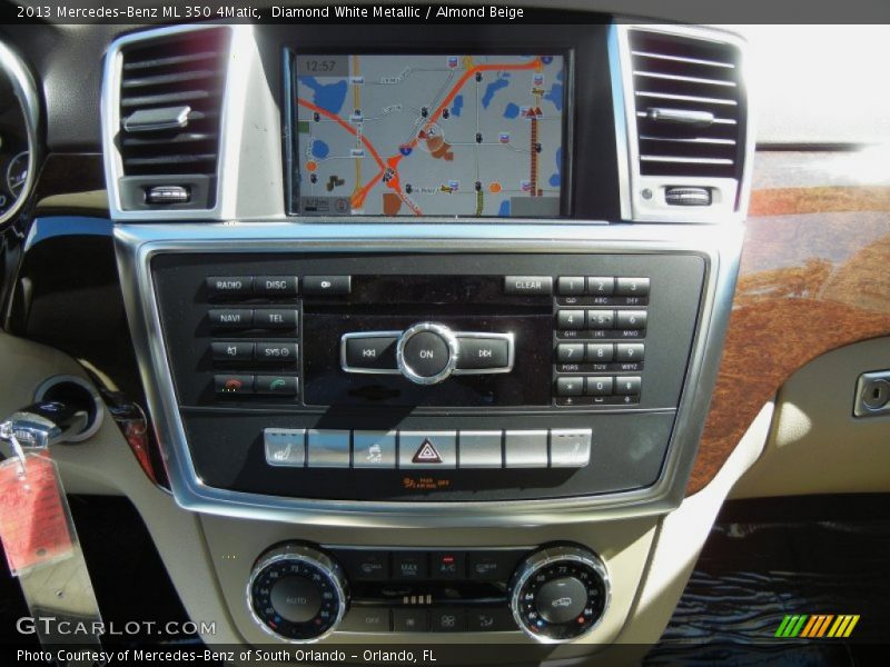 Diamond White Metallic / Almond Beige 2013 Mercedes-Benz ML 350 4Matic
