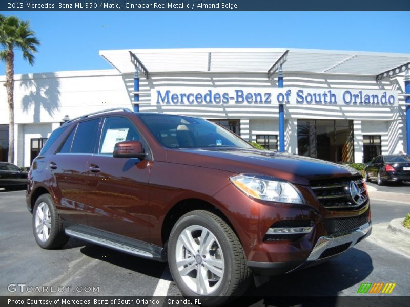 Cinnabar Red Metallic / Almond Beige 2013 Mercedes-Benz ML 350 4Matic