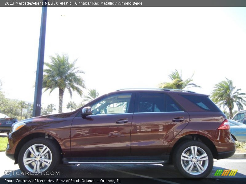Cinnabar Red Metallic / Almond Beige 2013 Mercedes-Benz ML 350 4Matic