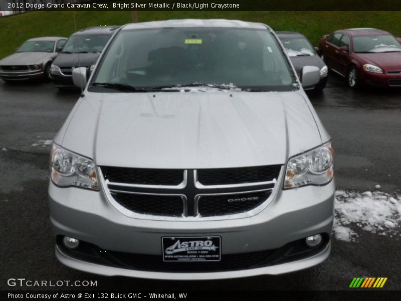 Bright Silver Metallic / Black/Light Graystone 2012 Dodge Grand Caravan Crew