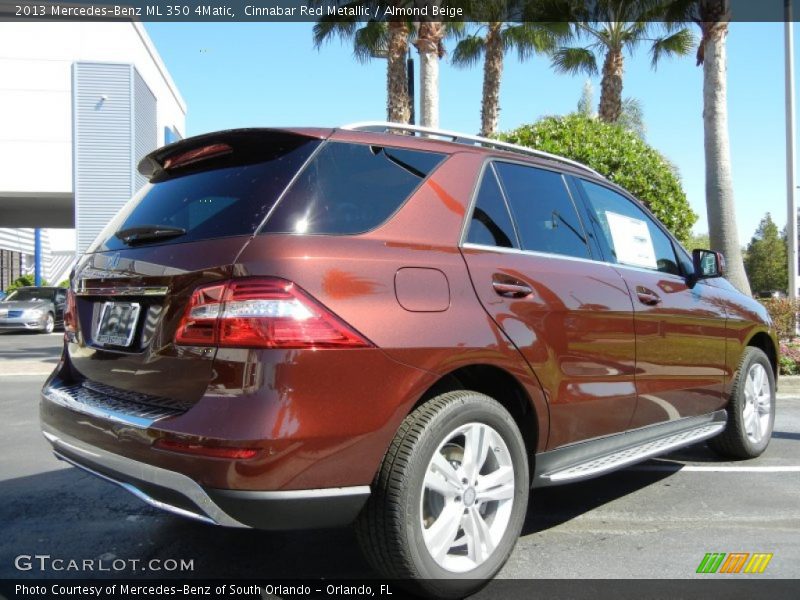Cinnabar Red Metallic / Almond Beige 2013 Mercedes-Benz ML 350 4Matic
