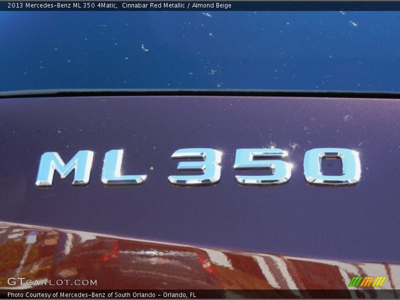 Cinnabar Red Metallic / Almond Beige 2013 Mercedes-Benz ML 350 4Matic