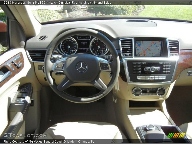 Cinnabar Red Metallic / Almond Beige 2013 Mercedes-Benz ML 350 4Matic