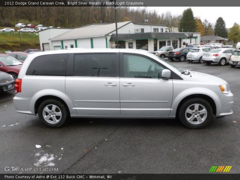 Bright Silver Metallic / Black/Light Graystone 2012 Dodge Grand Caravan Crew