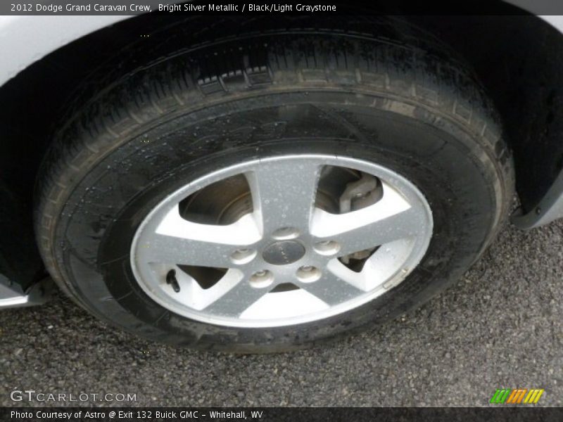 Bright Silver Metallic / Black/Light Graystone 2012 Dodge Grand Caravan Crew