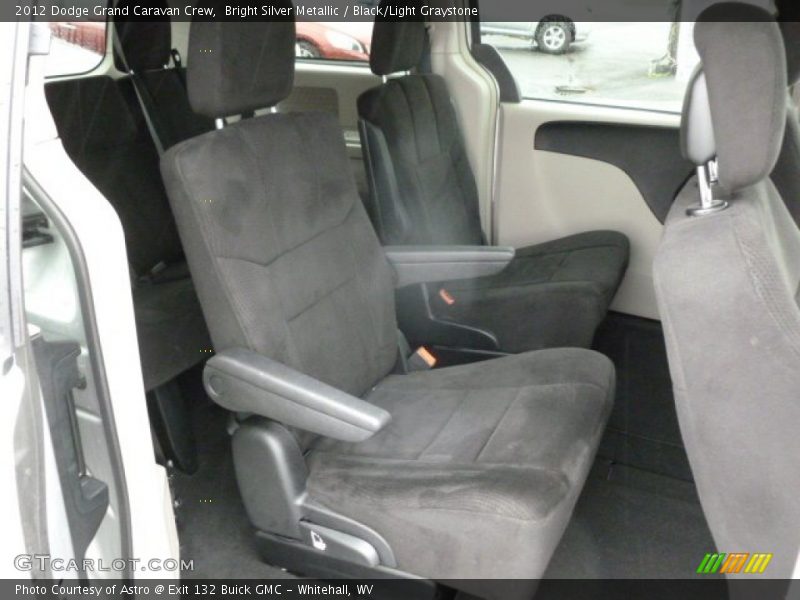Bright Silver Metallic / Black/Light Graystone 2012 Dodge Grand Caravan Crew