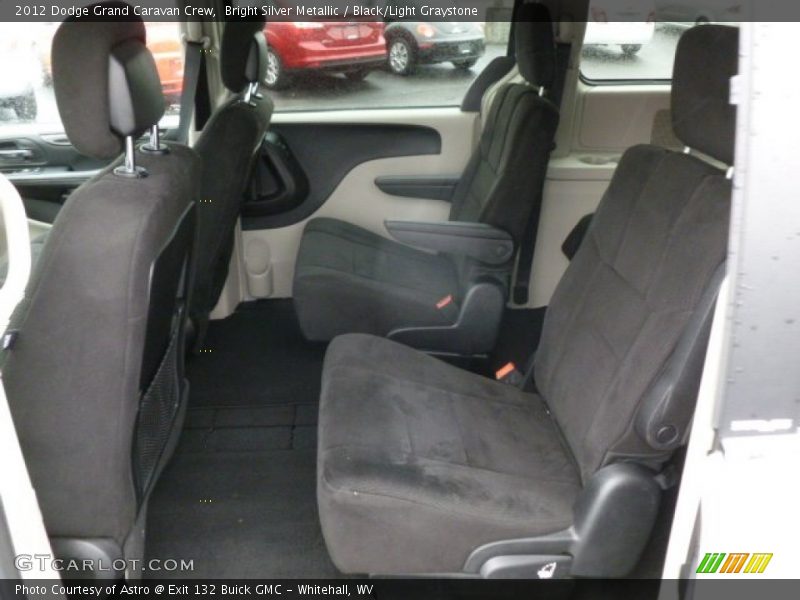 Bright Silver Metallic / Black/Light Graystone 2012 Dodge Grand Caravan Crew