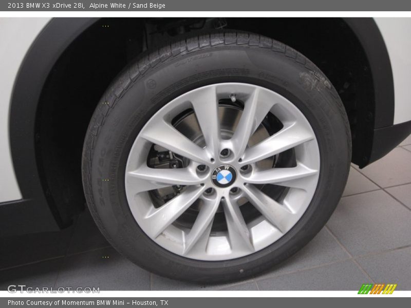 Alpine White / Sand Beige 2013 BMW X3 xDrive 28i