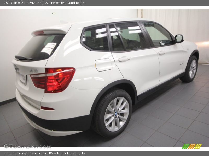 Alpine White / Sand Beige 2013 BMW X3 xDrive 28i