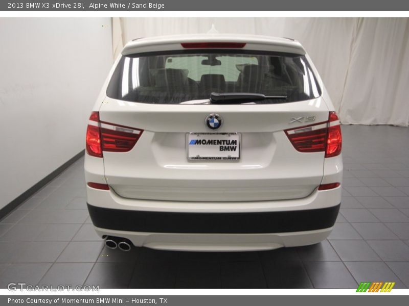 Alpine White / Sand Beige 2013 BMW X3 xDrive 28i