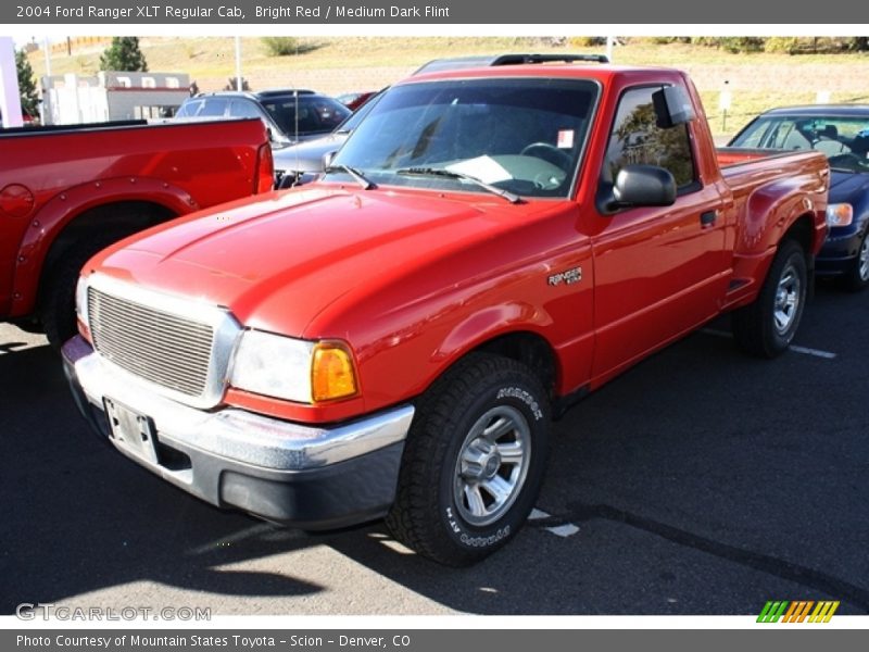 Bright Red / Medium Dark Flint 2004 Ford Ranger XLT Regular Cab