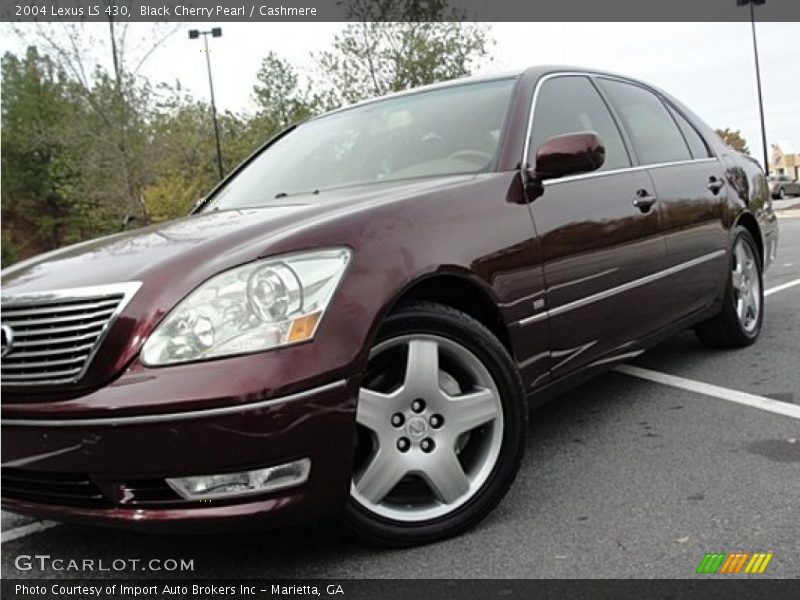 Black Cherry Pearl / Cashmere 2004 Lexus LS 430