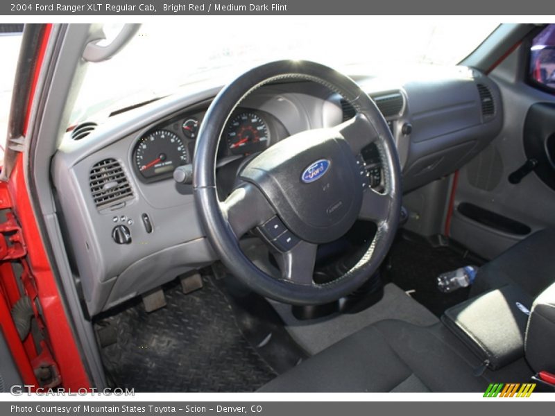 Bright Red / Medium Dark Flint 2004 Ford Ranger XLT Regular Cab