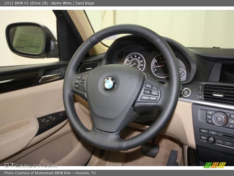 Alpine White / Sand Beige 2013 BMW X3 xDrive 28i